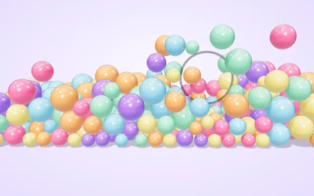 Ball Pit — 320 Glossy Balls with Physics design preview