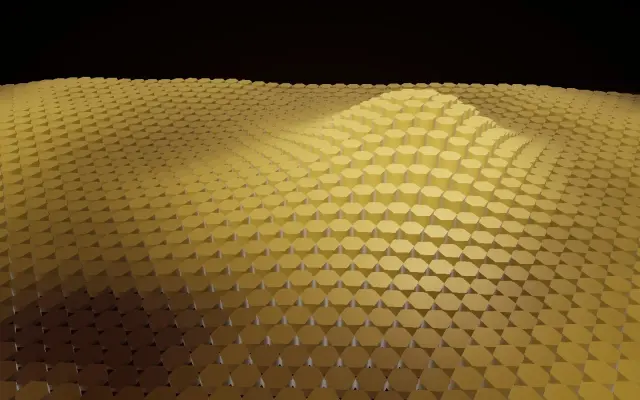 Hex Hive — Breathing Honeycomb Columns design preview