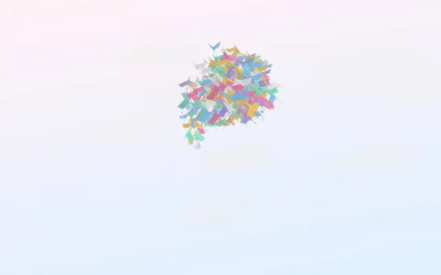 Origami Flock — Paper-Bird Flock design preview