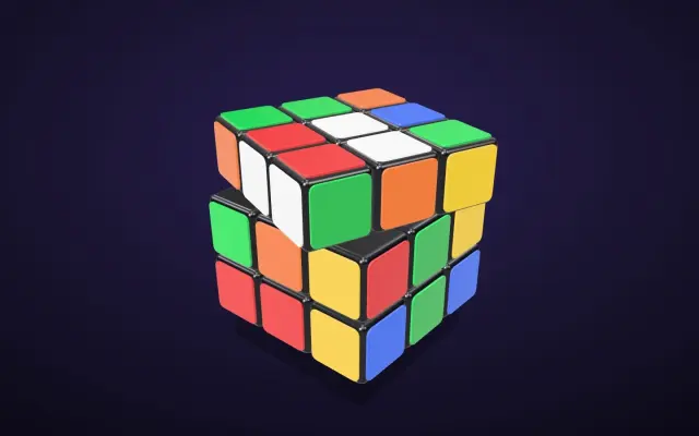 Rubik's Cube — Self-Solving Puzzle Cube design preview