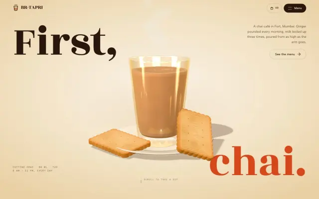 BR-TAPRI — First, Chai, in Real-Time 3D design preview