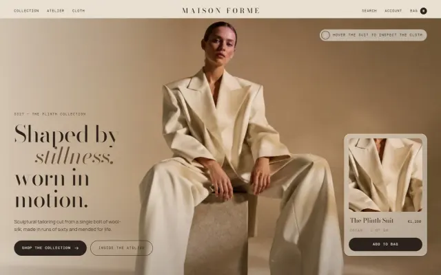 Maison Forme — Sculptural Fashion design preview
