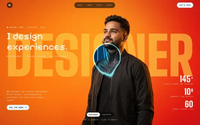 Ruturaj Jena — Augmented Portfolio design preview