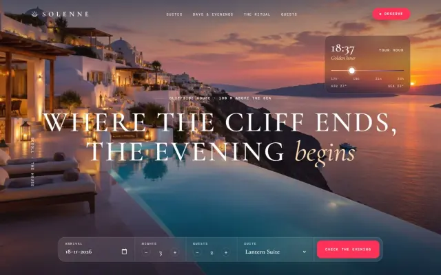Solenne — A Cliffside Resort design preview